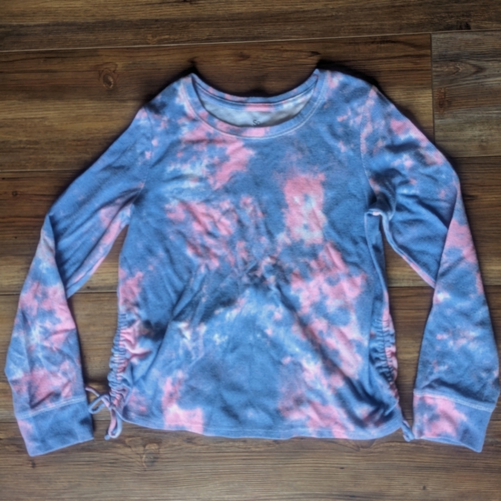 Tie-dye girls thermal